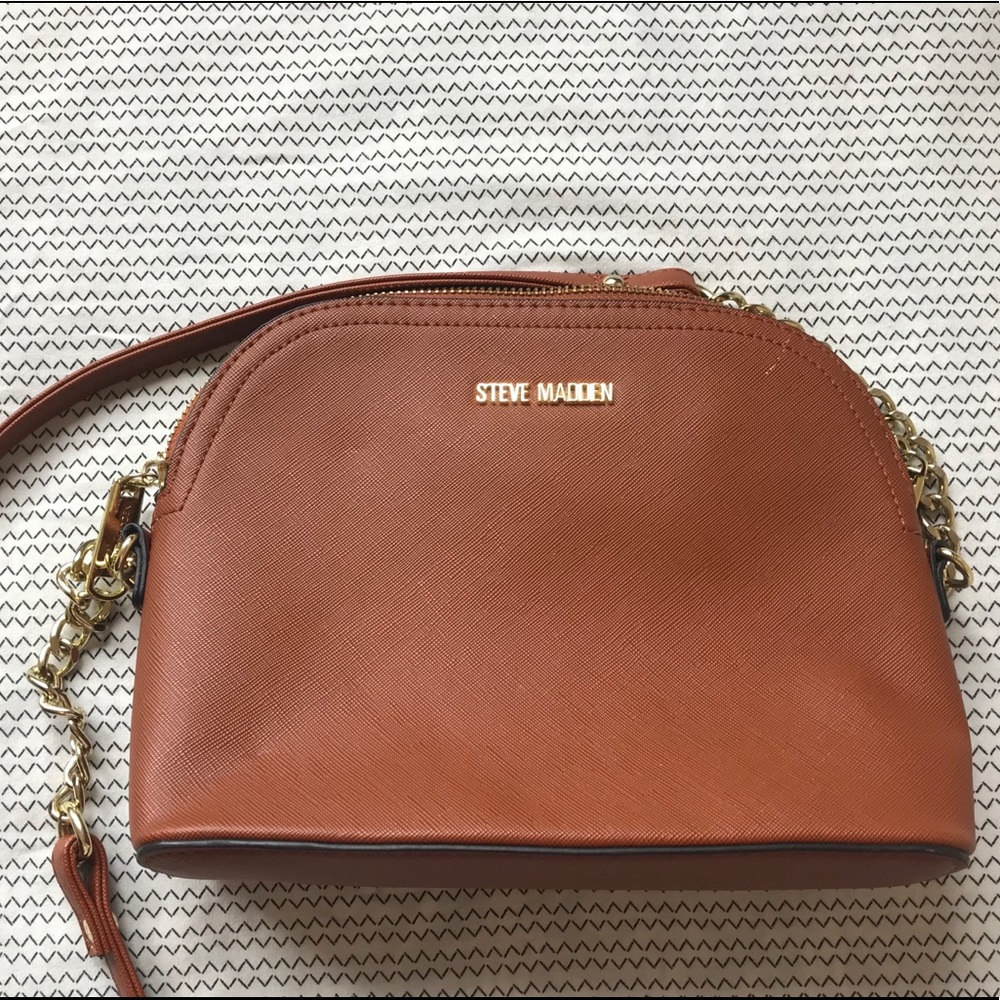 Steve Madden Brown Cognac BMaggie Crossbody Bag